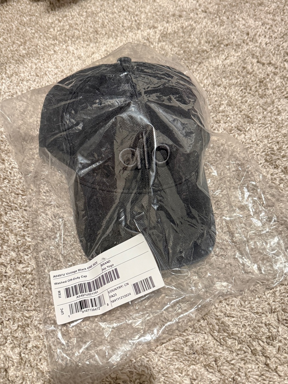 alo Washed Off-Duty Cap